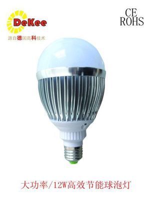 【厂价直销 led球泡灯12w led照明灯 led节能灯泡 高亮款12w】价格,厂家,图片,LED球泡灯,佛山市龙德照明科技-